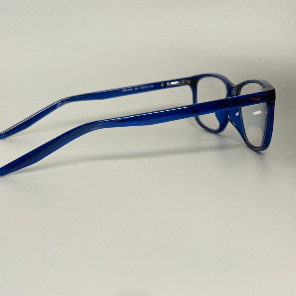 Nike‎ 5019 402 Blue Rectangular Eyeglasses Frames 50-15-135 Just Do It Eyewear